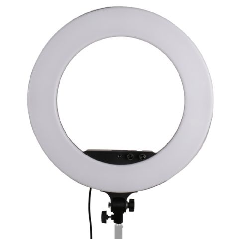 LED Ringlamp met 480 LED's en variabele kleurtemperatuur. Traploos dimbaar. Op lichtnet (accu niet mogelijk). Met camera-/smartphone houder en spiegel.<br />Buitendiameter 45 cm, opening 30 cm.” width=”164″ height=”164″ />LED Ringlamp met 480 LED’s en variabele kleurtemperatuur. Traploos dimbaar. Op lichtnet (accu niet mogelijk). Met camera-/smartphone houder en spiegel.<br />Buitendiameter 45 cm, opening 30 cm.</p>
<h3>Prijs: €EUR 149,95</h3>
<p><span style=