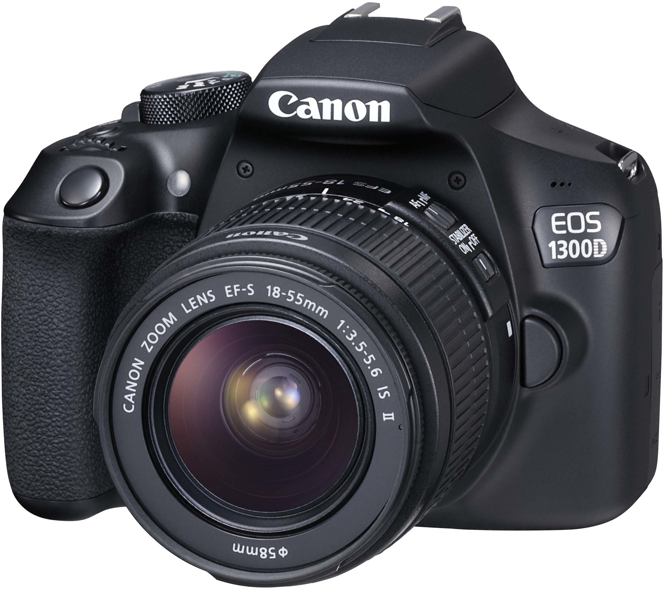 De Canon EOS-1300D is een kleine en lichte D-SLR met 18 megapixels en full HD film mogelijkheid.Prima voor in de fotostudio.BESTE KOOP CONSUMENTENBOND MEI 2017.