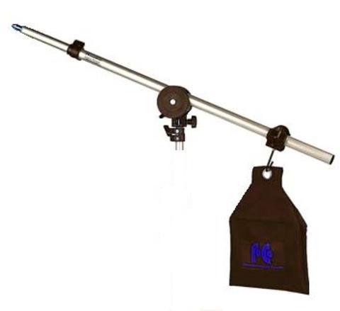 Boomarm voor montage aan lampstatief. Lengte 75 - 139 cm