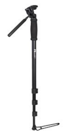 Lichtgewicht aluminium monopod statief. Max. hoogte 178 cm