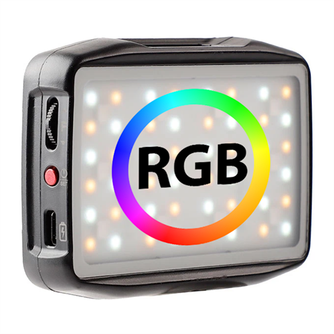 Veelzijdige LED-lamp met alle wittinten en RGB kleuren. Volledig instelbaar. Aansturing via smartphone. Inclusief o.a. voorgeprogrammeerde Rosco/Lee filter kleuren. Vermogen: 5W. Lichtopbrengst: 1900LUX op 0,3m