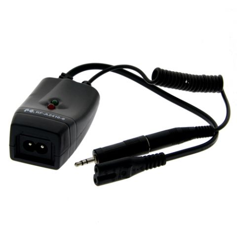 Extra ontvanger voor de RF-A2416-8 triggerset. Voor studioflitsers met tweepunts-netsnoer (zoals Falcon Eyes SS-D serie)