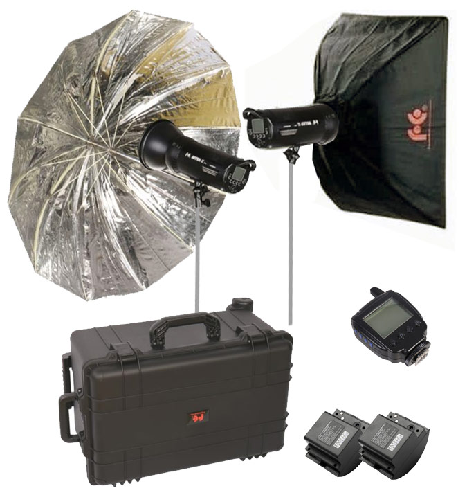 High Speed Sync flitsset om supersnelle beweging vast te leggen. Ideaal voor outdoor-portretten met kleine scherptediepte. Incl accu's, trigger & koffer. Ondersteunt TTL.Voor Nikon camera's.