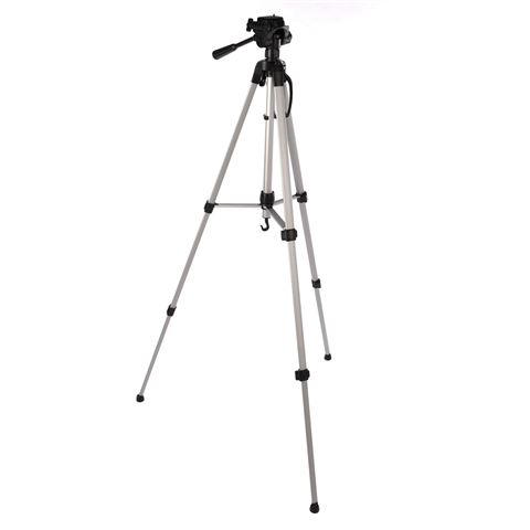 Lichtgewicht aluminium statief. Max. hoogte 157,5 cm