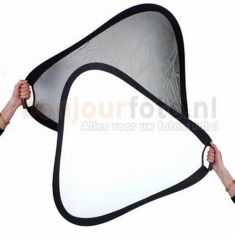 BonjourFoto ValuLine Reflector Zilver/Wit met Grip  60 cm