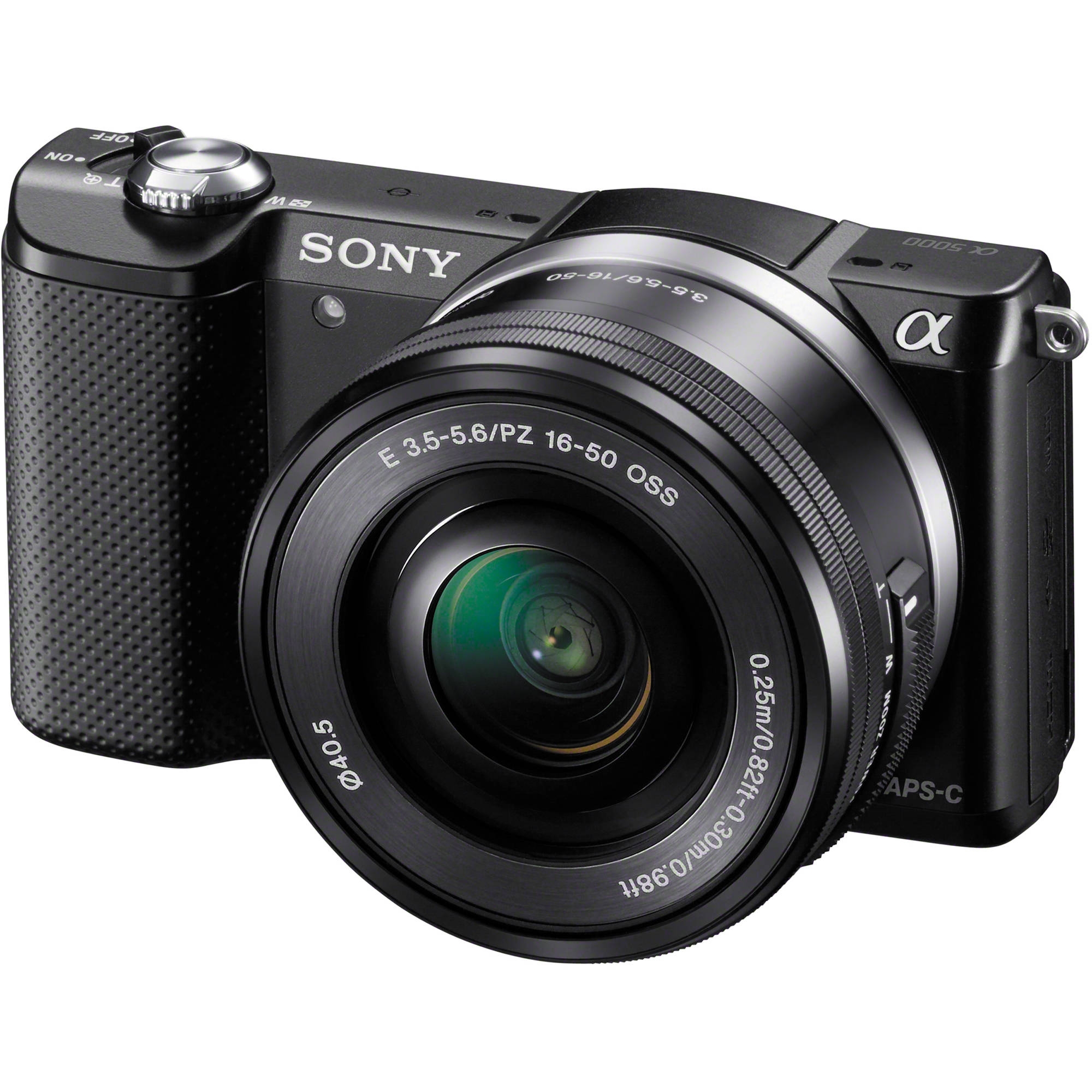 SONY α5000 Sony Alpha A5000 ICL systeemcamera Zwart + 16-50mm OSS | Camera's