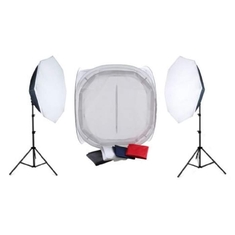 Falcon Eyes Productfoto-Set met 120x120x120 Opnametent en Verlichting 22