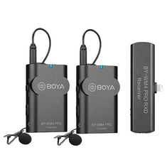 Boya 2.4 GHz Duo Lavalier Microfoon Draadloos BY-WM4 Pro-K4 voor iOS